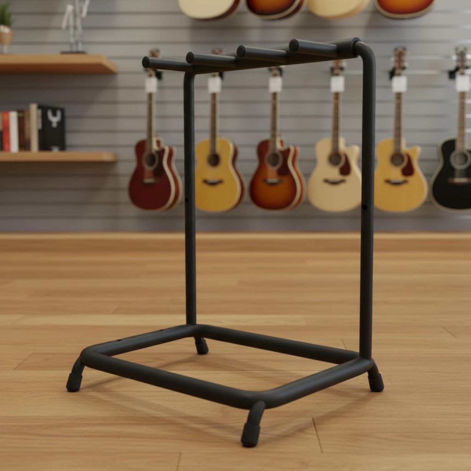Expositor Guitarras Uso Universal Protección Acolcda para Hogar, Escenario , 3-Row