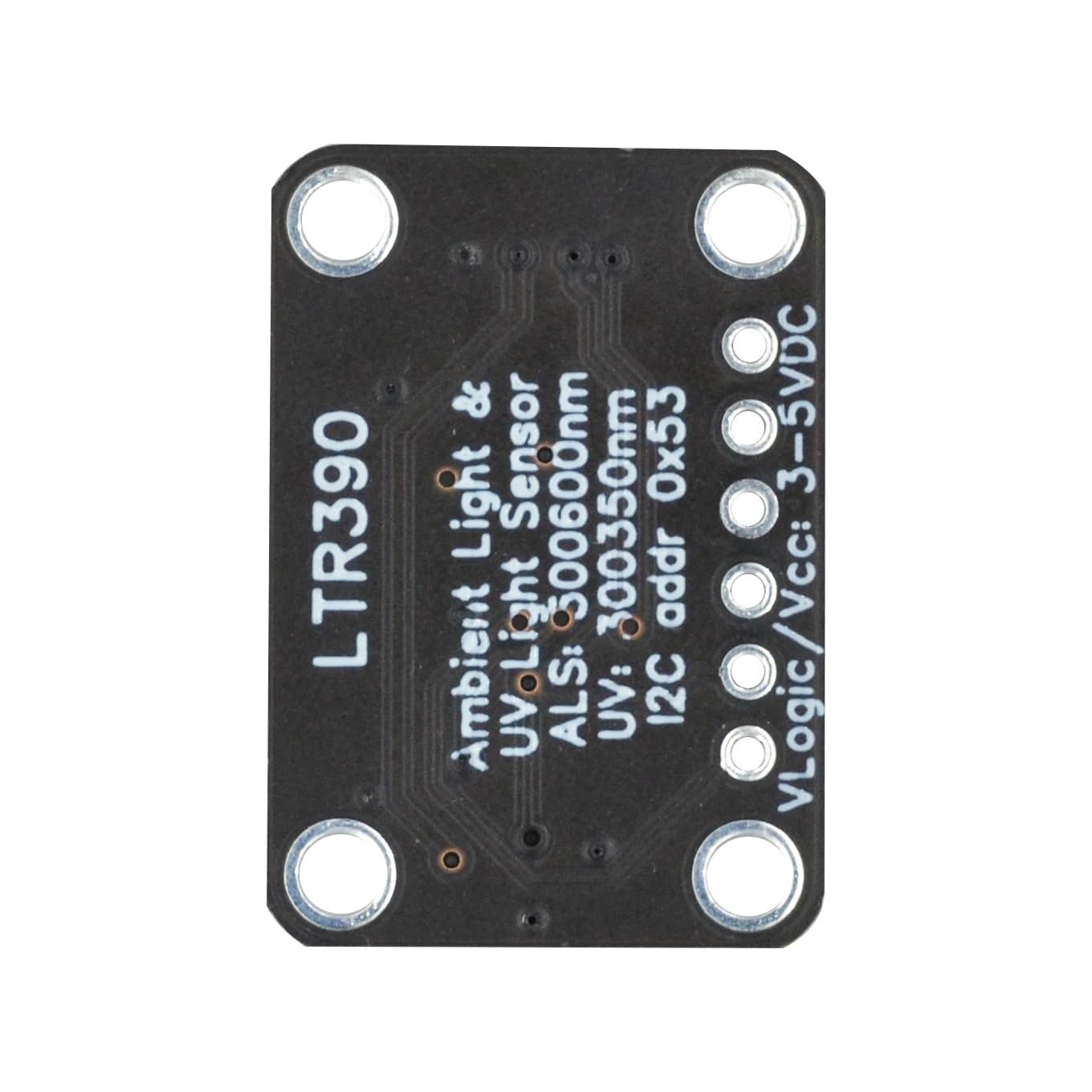 2 Stück Gravity LTR390 UV-Lichtsensor von 280 nm bis 430 nm, kompatibel mit I2C UART 3,3 V oder 5 V