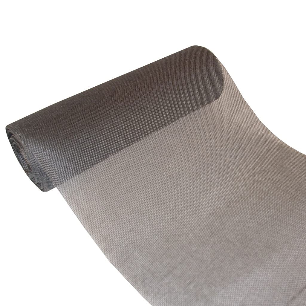 Chemin de table polyester shabby chic noir pour decoration de mariage ou fete