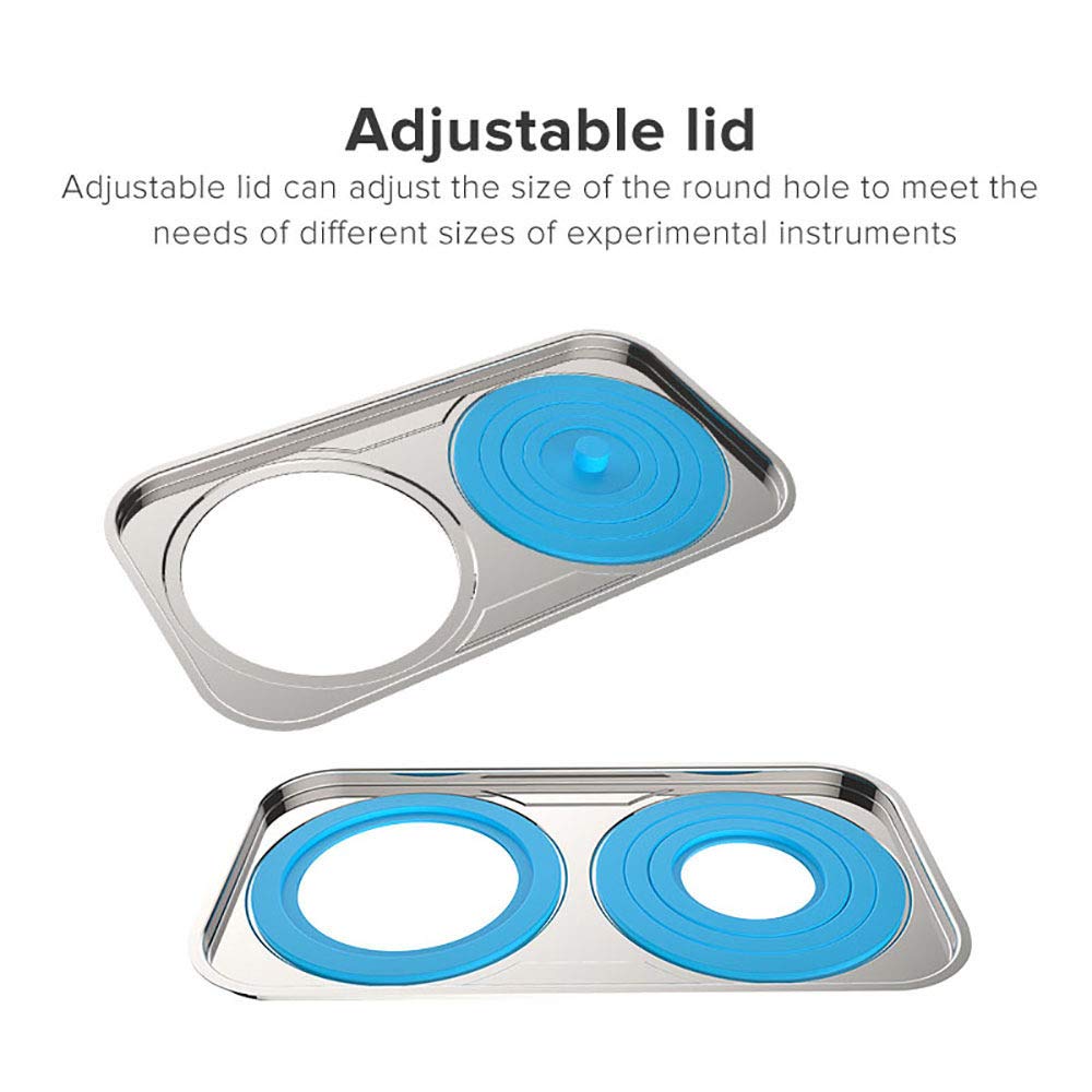 Bain-Marie De Laboratoire, Bain-Marie à Thermostat NuméRique, Bain-Marie Electrique à RéServoir IntéRieur en Acier Inoxydable, RT à 100 °C, Anti-BrûLure à Sec | Capacité 12L | 800W