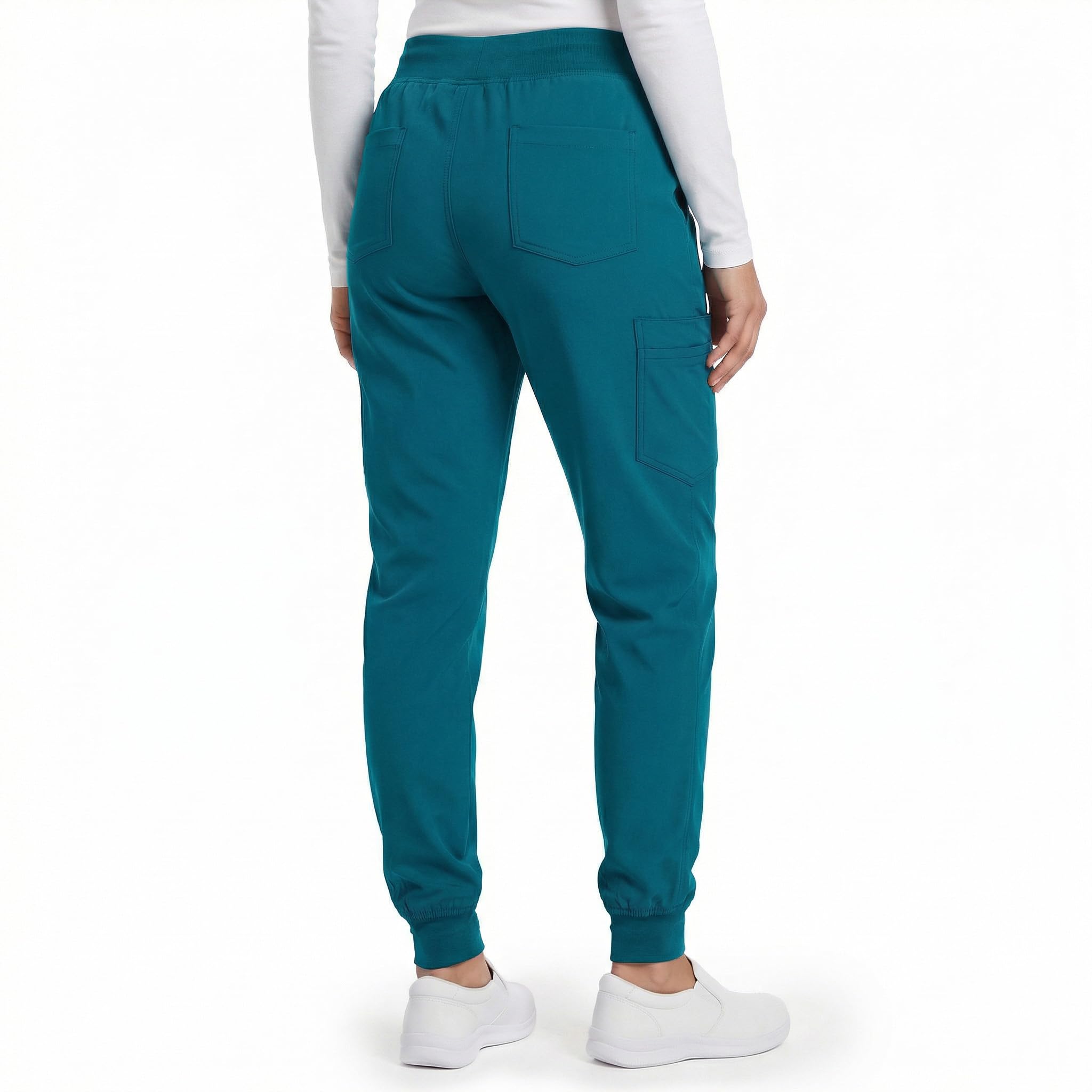 Stenso Nobby Medizinische Jogginghose Unisex - Stretch Schlupfhose Männer & Damen - Elastischer Bund Mit Kordelzug - 2 Vorder- & 2 Gesäßtaschen - Cargotasche Mit Reißverschluss