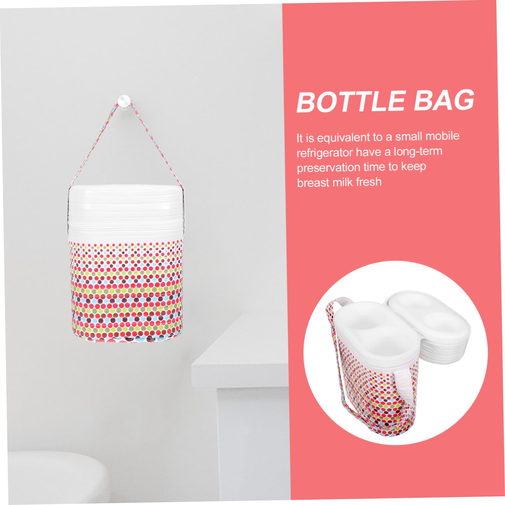 Toyvian 2stücke Isolierte Kühltasche Für Babyflaschen Thermotasche Für Aufbewahrung Von Muttermilch Für Unterwegs Hält Flüssigkeiten Warm Oder Frisch Für Snacks Und Getränke