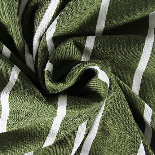 Image of Roselux Women Sleeveless Scoop Neck Striped Maxi Sundresses Loose Racerback Long Dress