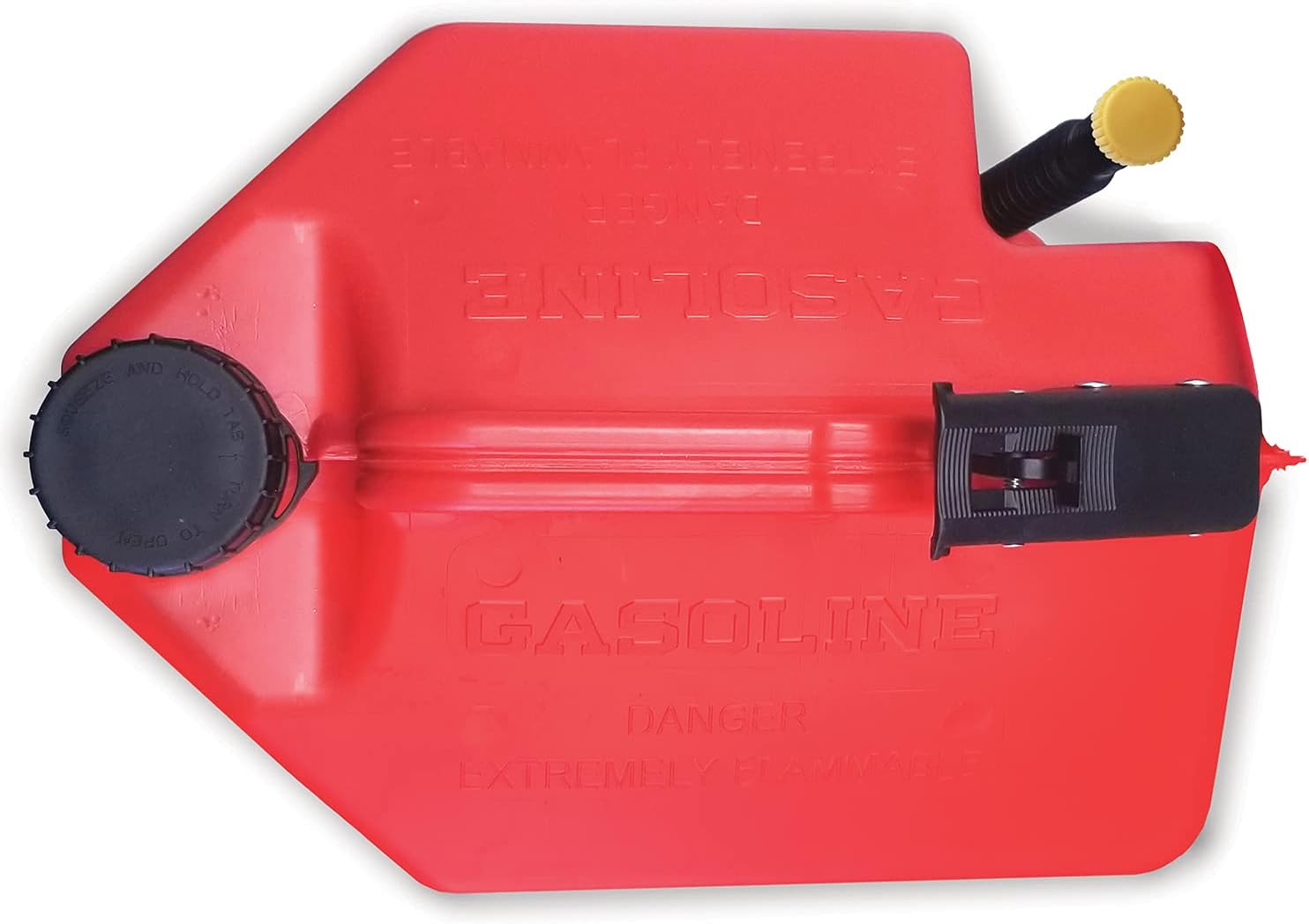 Surecan 5 Gallon Self Venting Gasoline Fuel Can Container with 180 Degree Rotating Nozzle, Thumb Trigger Flow Control, & Child Safe Fill Cap, Red : Automotive