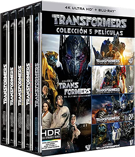Transformers 1-5 (4K UHD + Blu-ray) Pack 5 peliculas: