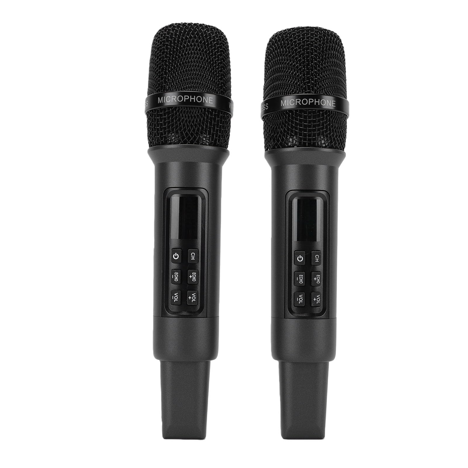 CCYLEZ Drahtloses Doppelmikrofonsystem mit Empfänger, Typ-C-Ladeanschluss, Dynamisches Karaoke-Mikrofonset für Gesang, Live-Streaming, Heimpartys, Redner
