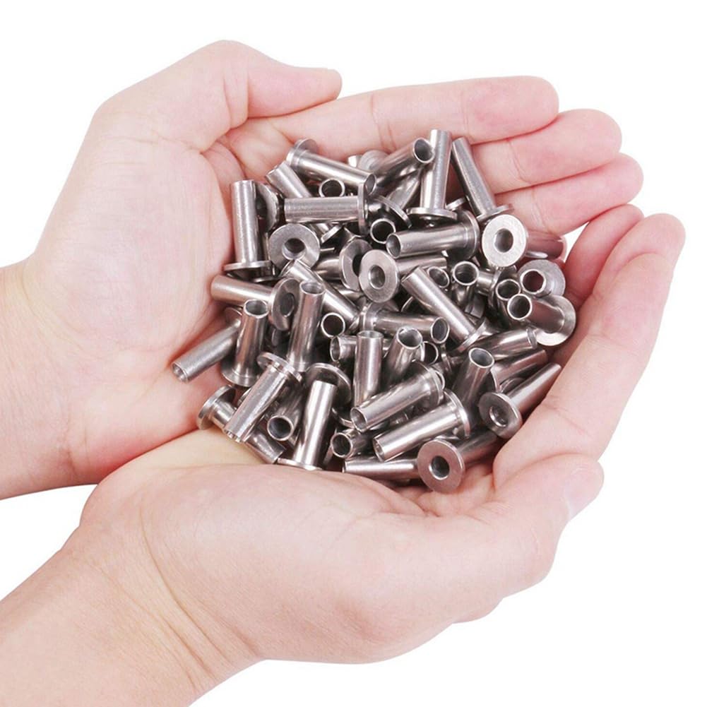 Paquet de 240 Manchons de Protection En Acier Inoxydable pour Garde-Corps de Câble 1/8 Pouce 5/32 Pouce Ou 3/16 Pouce, Kit de Garde-Corps de Câble de Qualité Marine T316 avec Foret