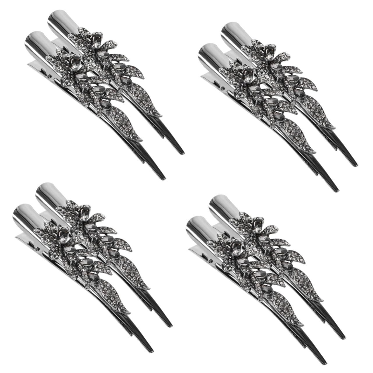 Baluue 8stücke Vintage Rhinestone Haarklammern Für Damen Glitzernde Haarspangen Aus Elegantes Haaraccessoire Für Partys Und Alltag Vielseitig Und Stilvoll