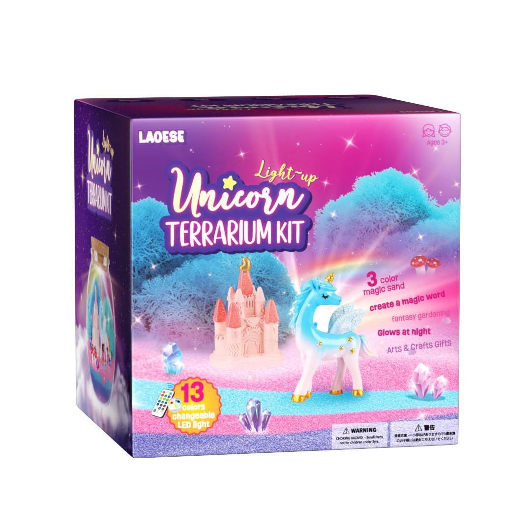 Kid Unicorns Terrarium Kit - Art and Craft Kit