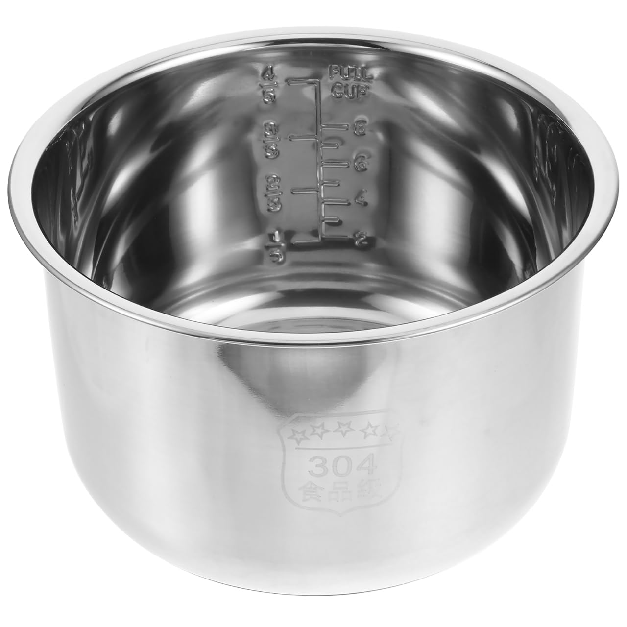 Alipis Arrocera y Excelente Transferencia de Calor Acero Inoxidable de 4l Olla Interior Reemplazable para Suministro de Reemplazo de Cocina Eficaz