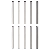 Vista 8 de uxcell M4 Pasador de rosca interna 10 unids 0.236x1.575 in biselado plano acero al carbono cilíndrico pin cama estantería dispositivos metálicos