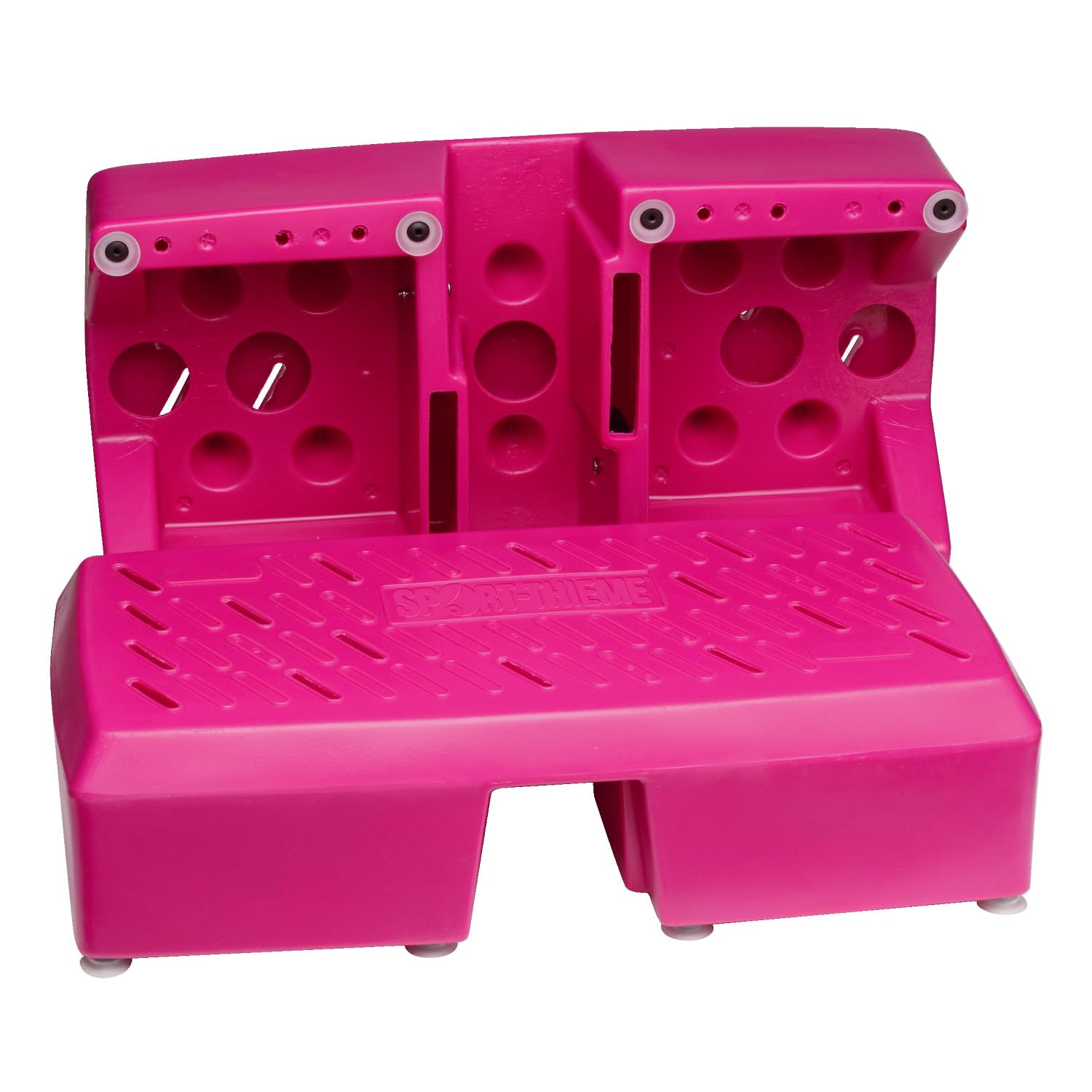 Sport-Thieme Aqua-Stepper Classic | Sicheres Aqua-Gymnastik Trainingsgerät | rutschfeste Trittfläche | Robust, 8 Saugnäpfe | Pink | Maße 67x35x17 cm