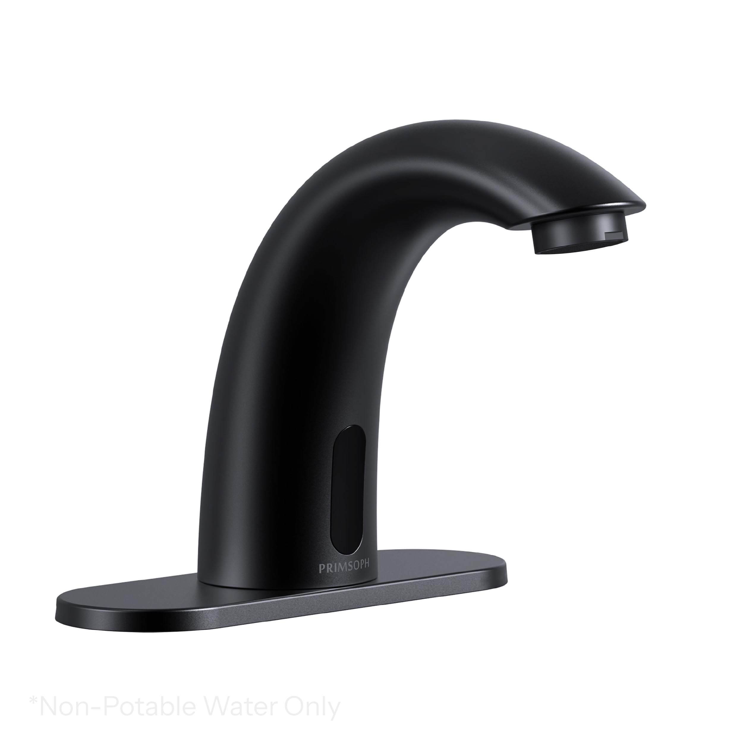 PRIMSOPH Commercial Touchless Faucet Non-Potable Water only Matte Black