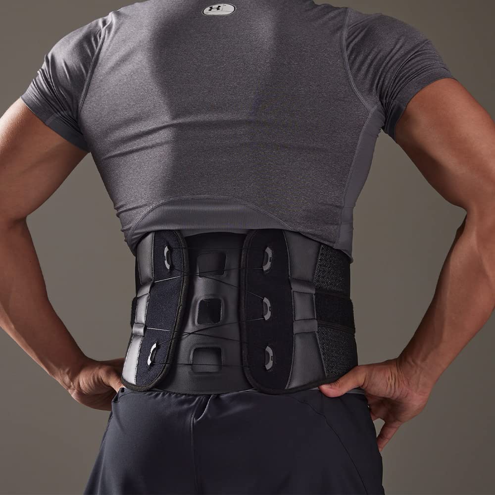 SOZO BOA,Soporte de espalda inferior ajustable doble para hombres y mujeres, ciática con panel extraíble para soporte de cintura, cinturón de apoyo lumbar (tamaño grande)