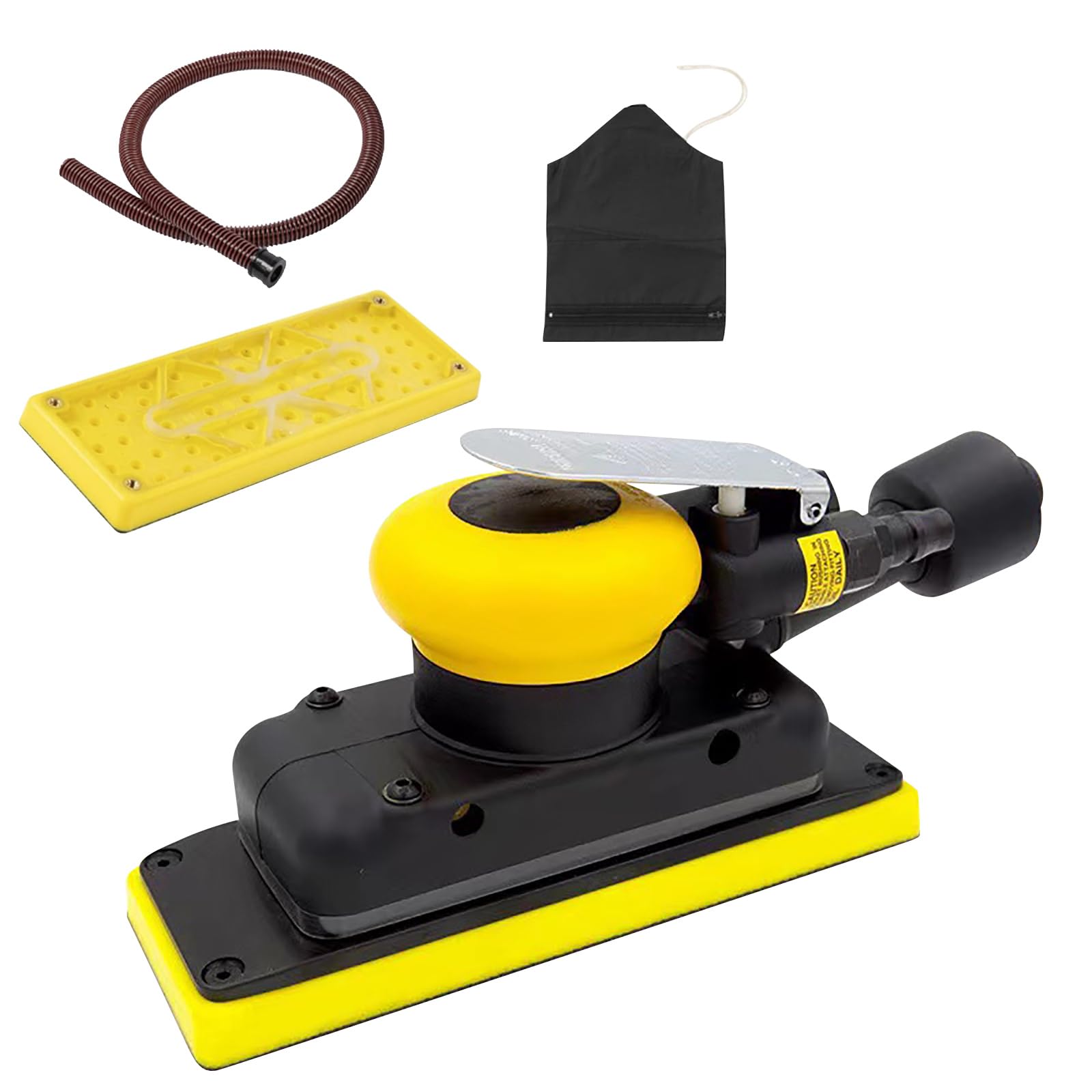 Hgenahgtf Multiple Purpose Air Propelled Smoothing Machine Rapid Dirt Collector Ergonomic Handle For Automobile Softwood Craft Undertakings Air Powered Polisher With Sediment