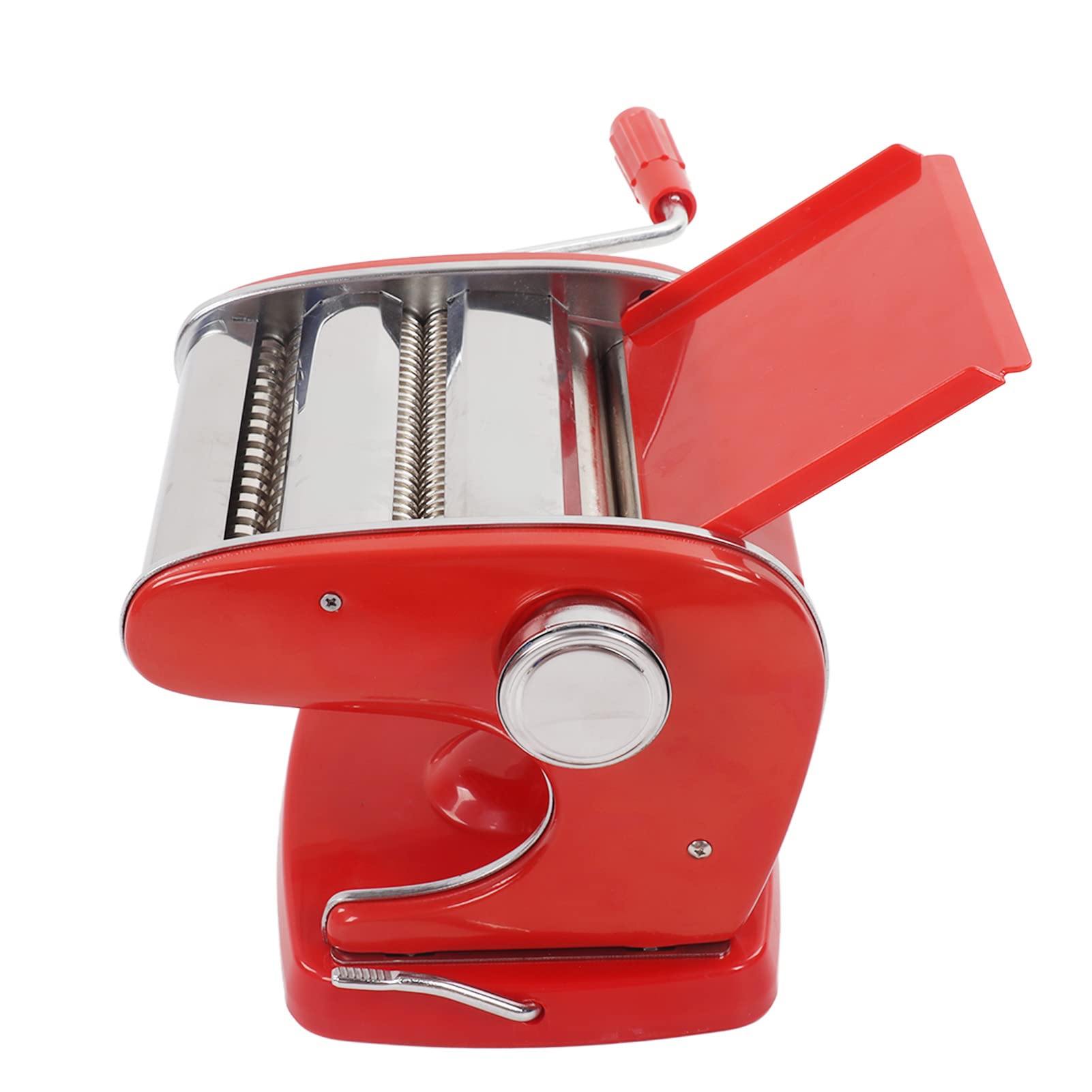 Ejoyous Nudelmaschine, Nudelmaschine aus Edelstahl, Manuelle Nudelpresse mit Saugfuß, Abgerundete Ecken, Einfache Reinigung, für Hausgemachte Pasta und Nudeln für Familien (Saugnapf 2 Messer)