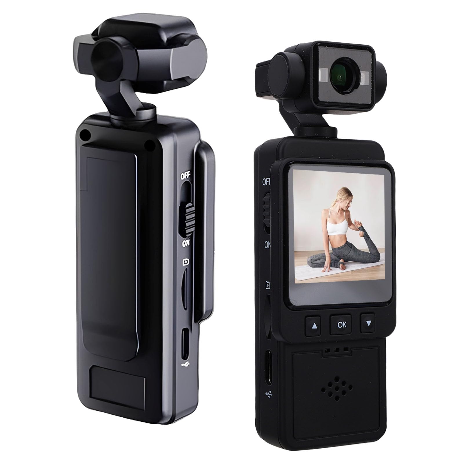 VBESTLIFE 1080P HD Body Camera, Mini Video & Audio Pocket Cam 360 Rotation Camera for Outdoor Sport, Bike, Travel, Personal Civilians-image-23