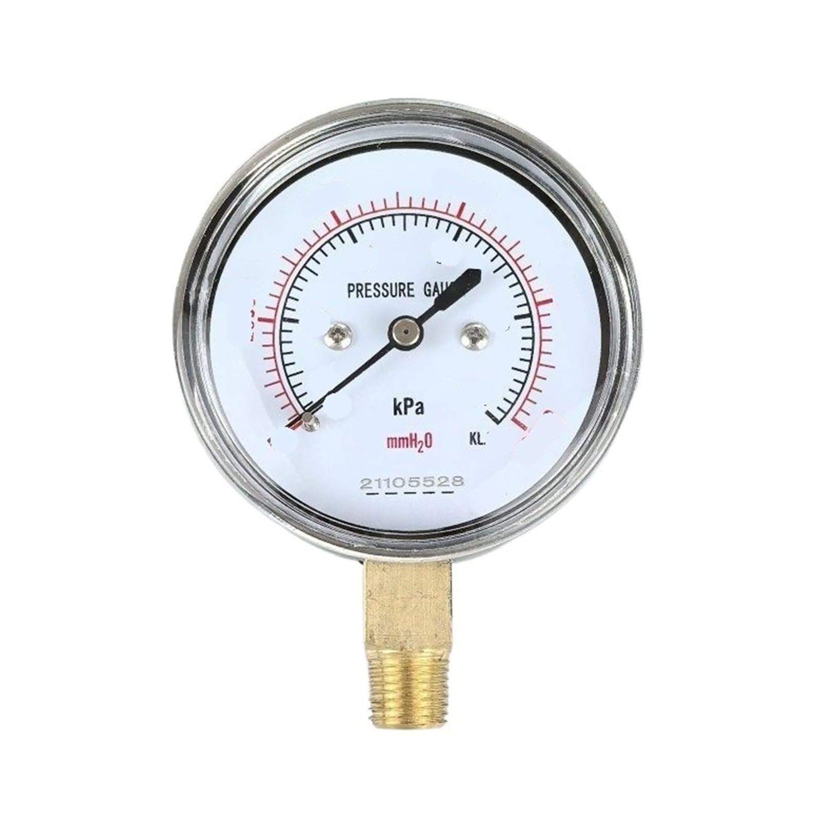 Manomètre à capsule YE-60 résistant en inox pour vide de -2.5 KPA