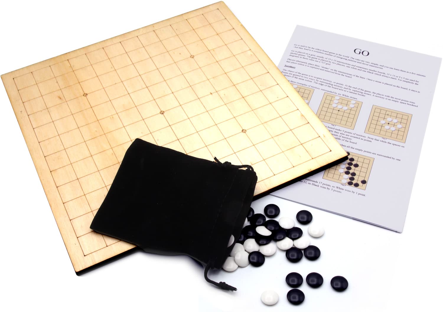 Brimtoy Go Game set (Goban) 24cm, British made