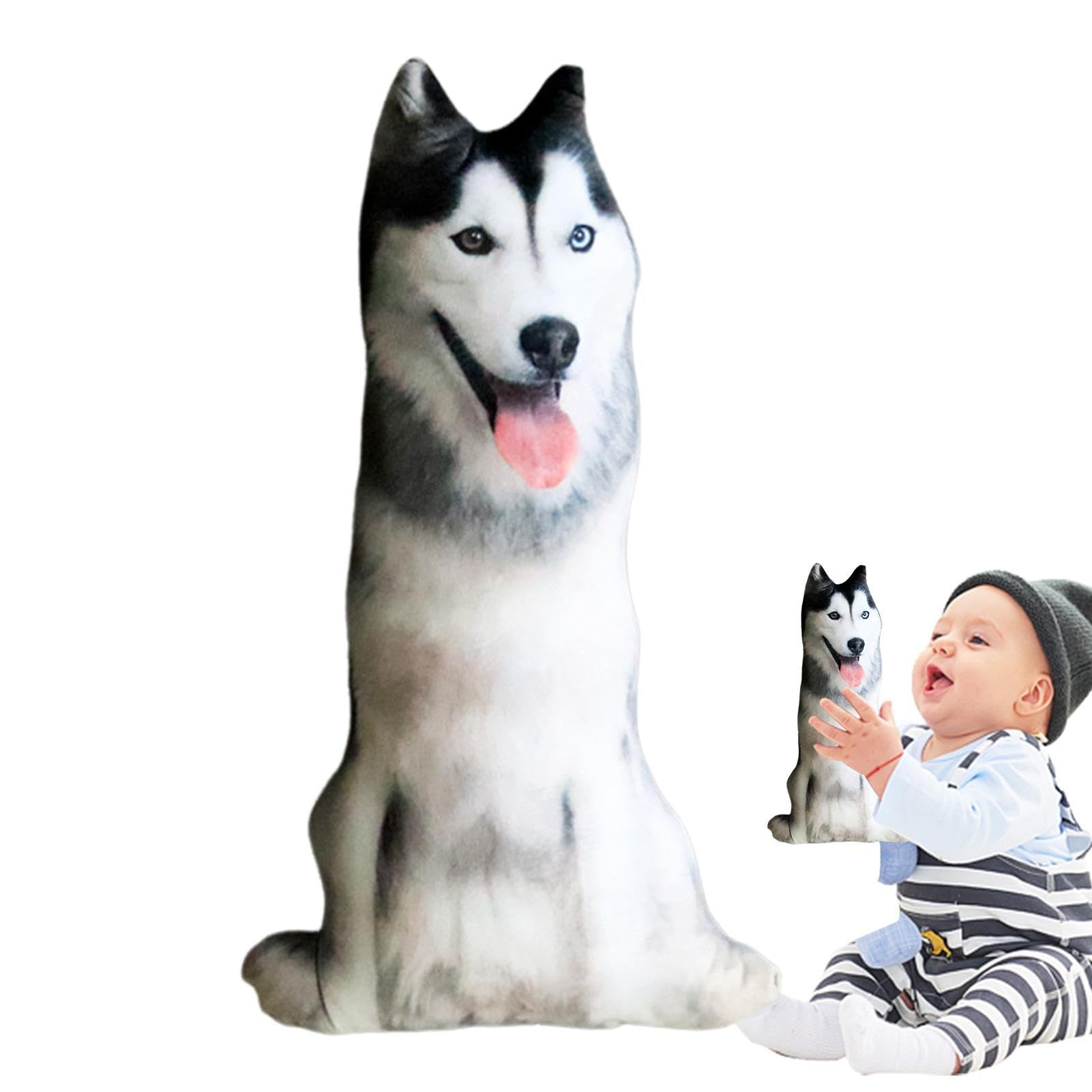 Perro Peluche Almohada Realista Para Perros Peluche 3D Abrazable