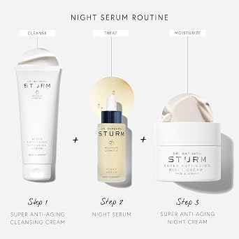 Night Serum 1.01 Fl Oz, Anti Aging Facial Serum, Overnight Hydrating Care, Smooths Fine Lines and Supports Skin Renewal, Luxury Skincare By Dr. Barbara Sturm