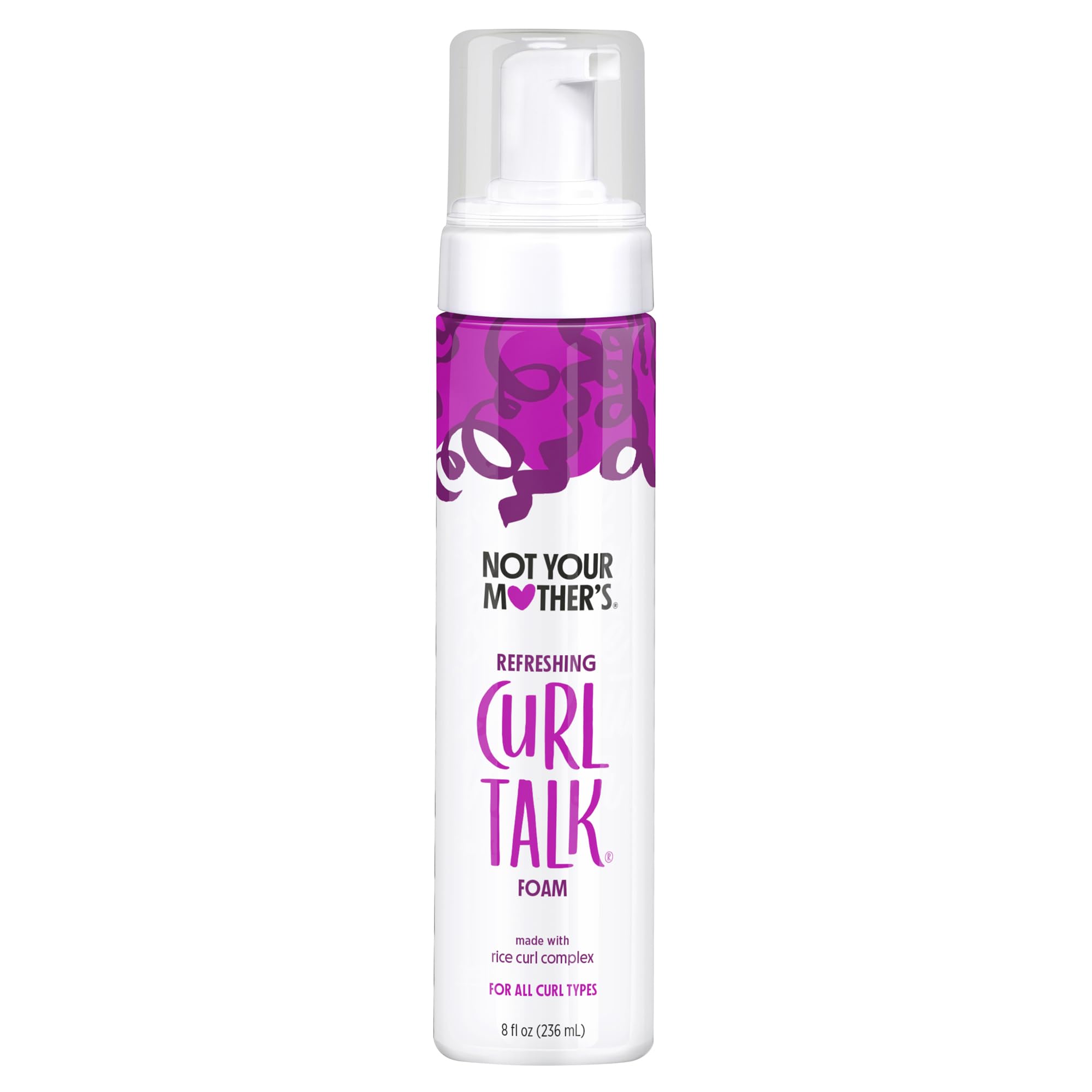 Not Your Mother's Curl Talk - Schiuma rinfrescante per riccioli, 236 ml, confezione da 1