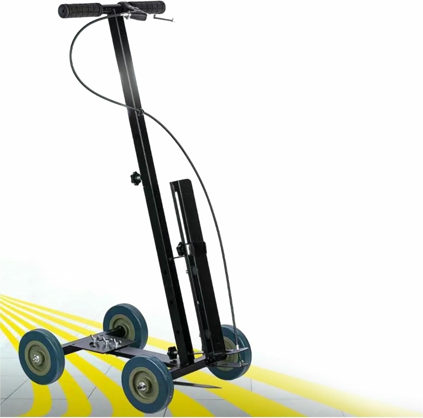 Markierungsmaschine Straßenmarkierungsmaschine, Court Line Tape Wheel Transfer Hand-Push Lane Applicator, Tiras De Colores, Ajustable En Arco Recto, Ancho 5-15 Cm, para Aparcamientos~/