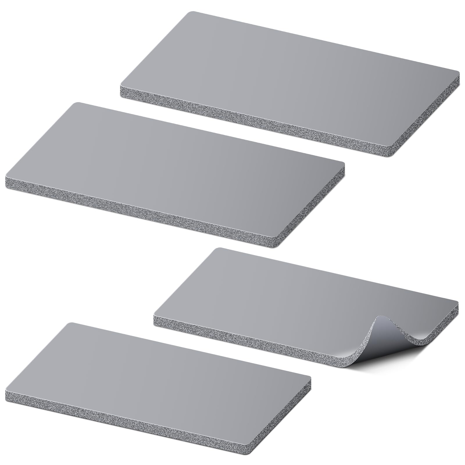 Accesorios para prensa de sombreros Lconvicely, 4 almohadillas de silicona para prensado térmico, 2 tamaños: 7,87 x 3,35 x 6,50 x 2,60, resistentes al calor hasta 220 °C, alta densidad, cortables para bricolaje, pequeñas empresas, uso doméstico.