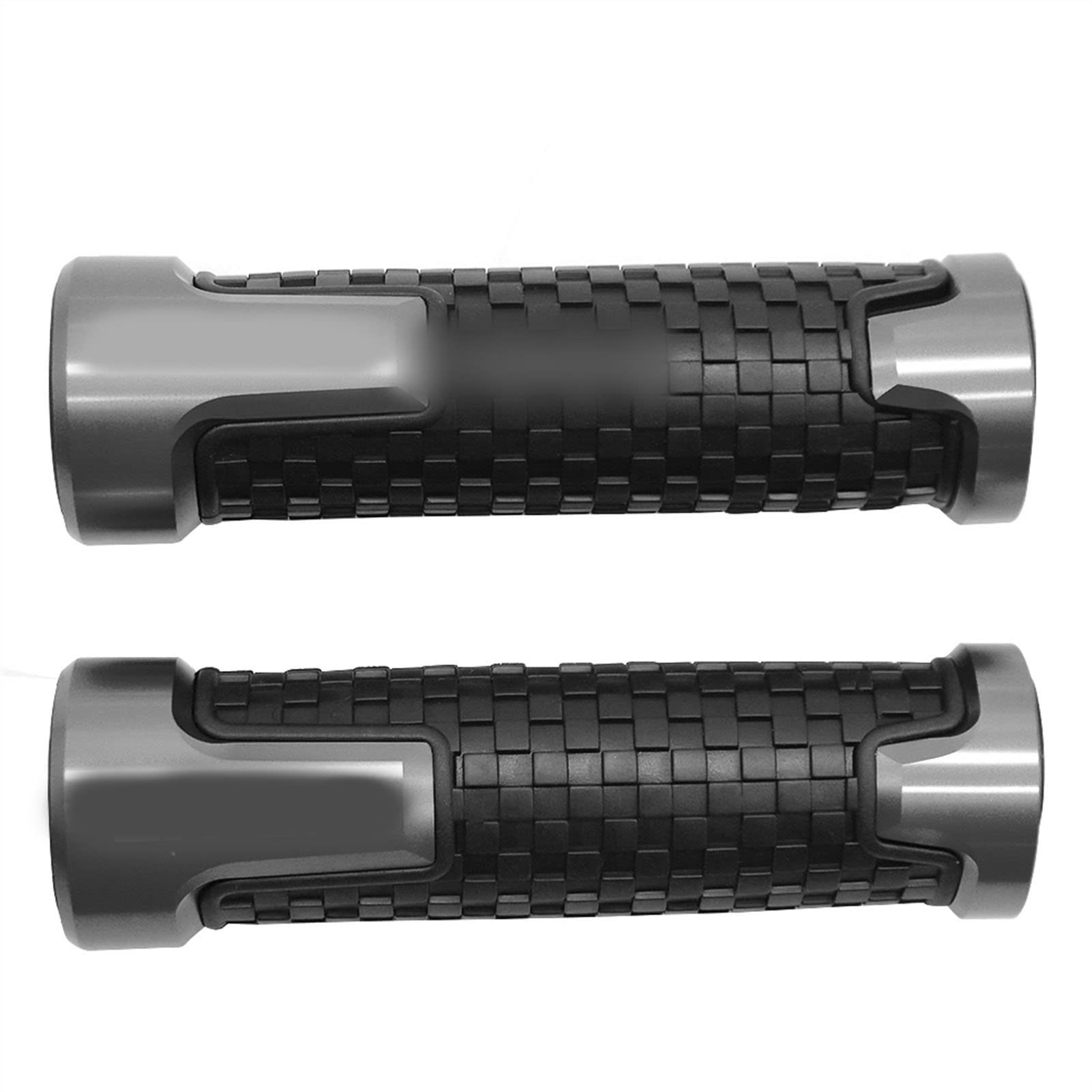 Poignées guidon alu Kawasaki ER-6N finition titane premium pour moto 22mm