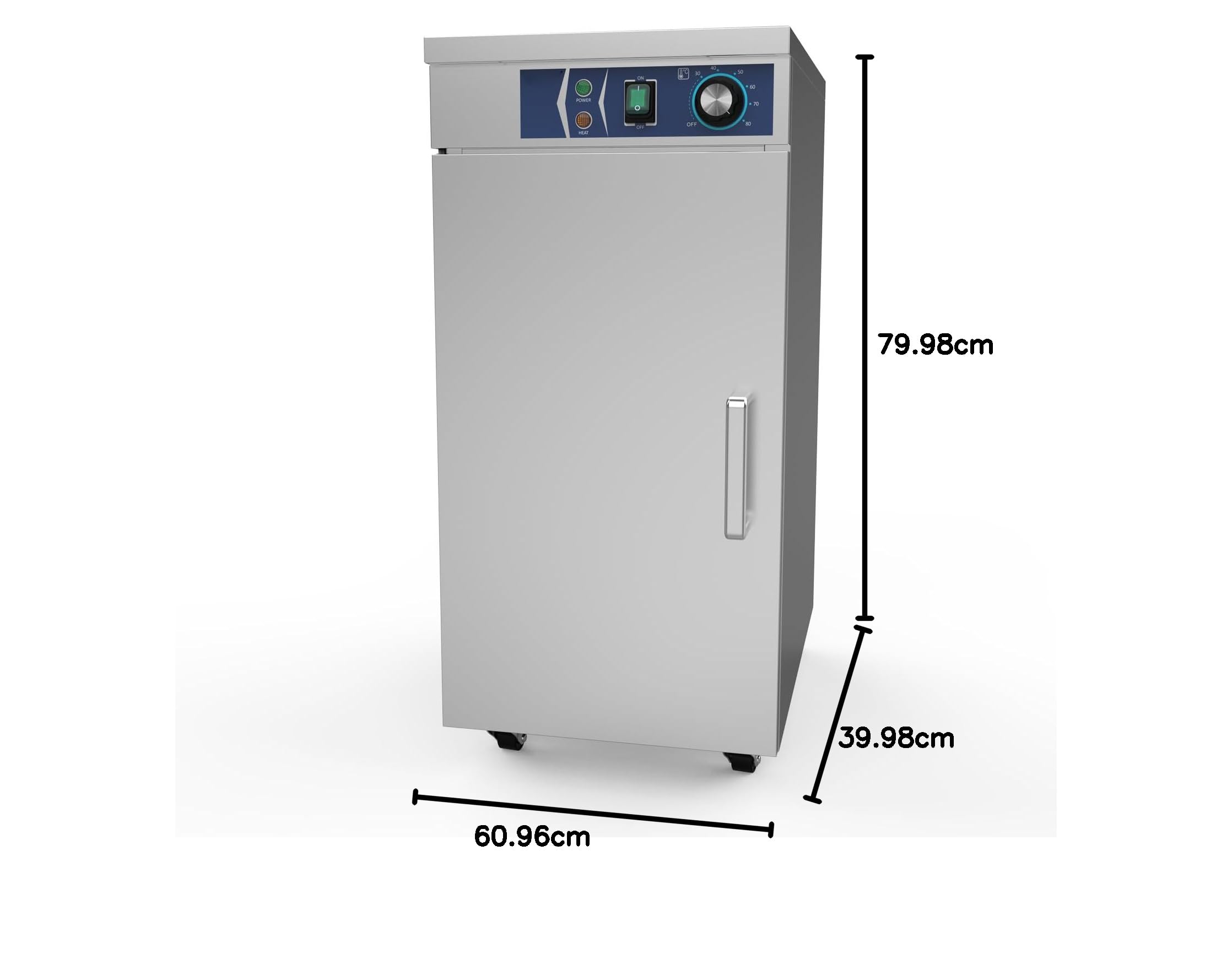 Armoire chauffante commerciale à 4 couches en acier inoxydable avec contrôle de la température, chauffe-aliments chauffant de grande capacité pour restaurant, restauration, cuisine commerciale (4