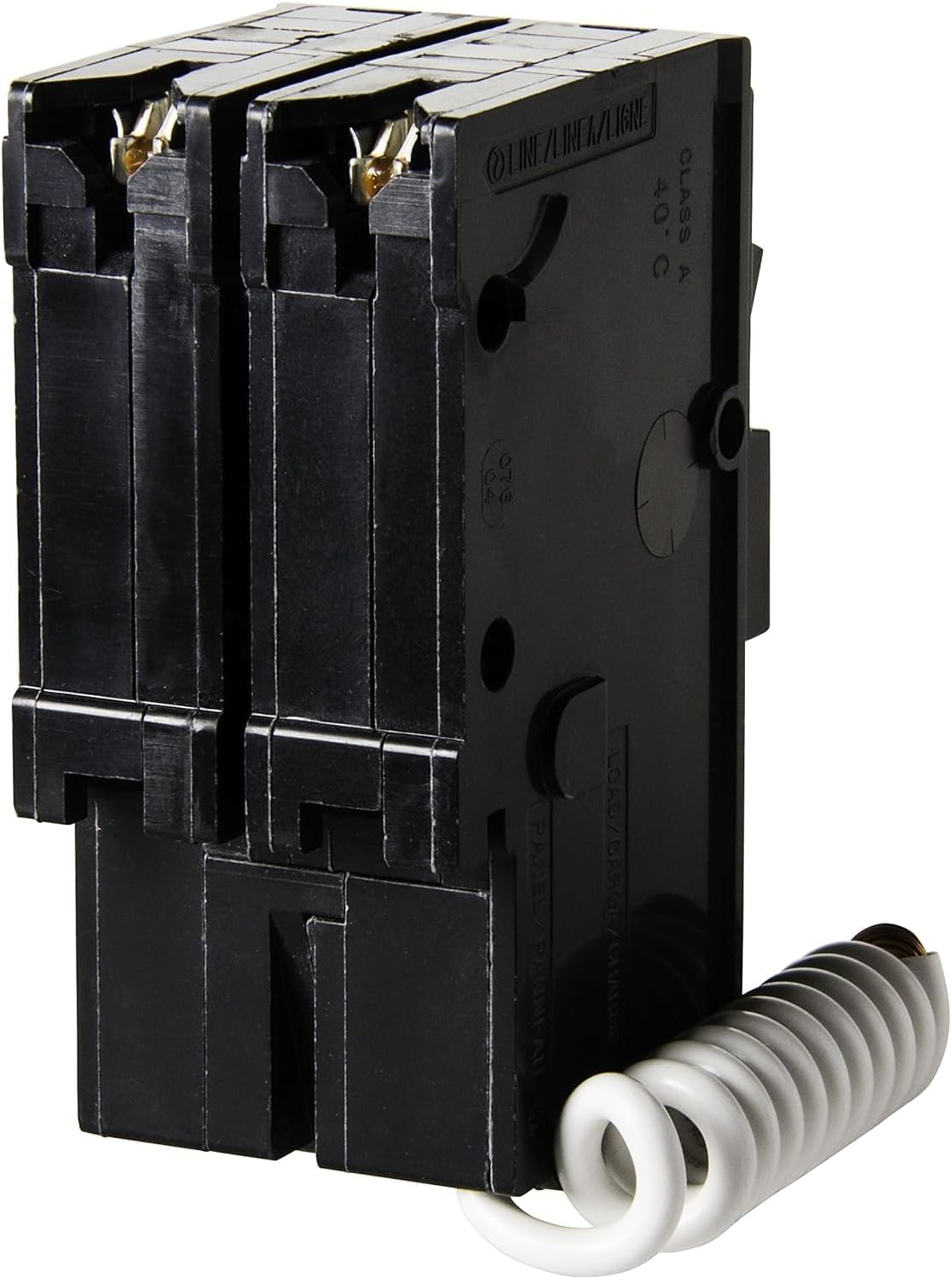 Square D by Schneider Electric Homeline 40 Amp Mini Circuit Breaker, 2 Pole, 120/240V AC, 10kA Breaking Capacity, Plug in Mount, GFCI Class A, Residential Use (‎HOM240GFIC)