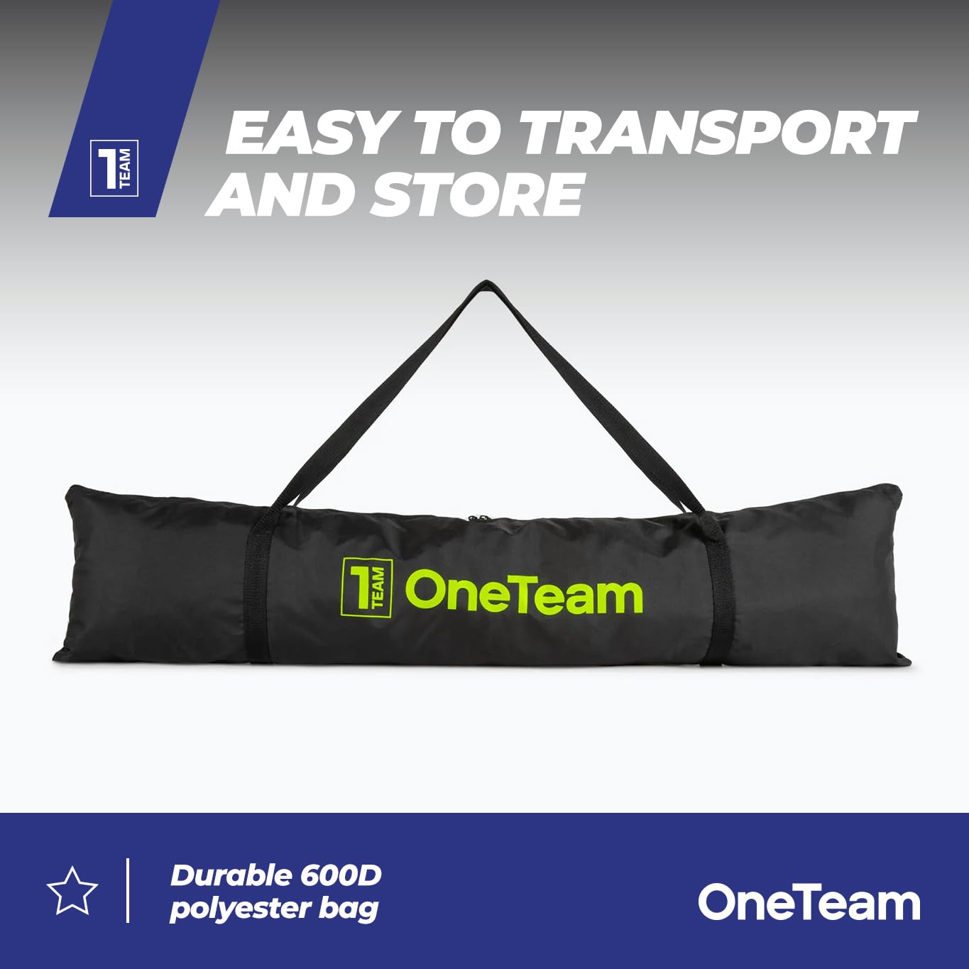 OneTeam Flex Square Soccer Footbridge 300 X 155 X 100 Cm Green Colour