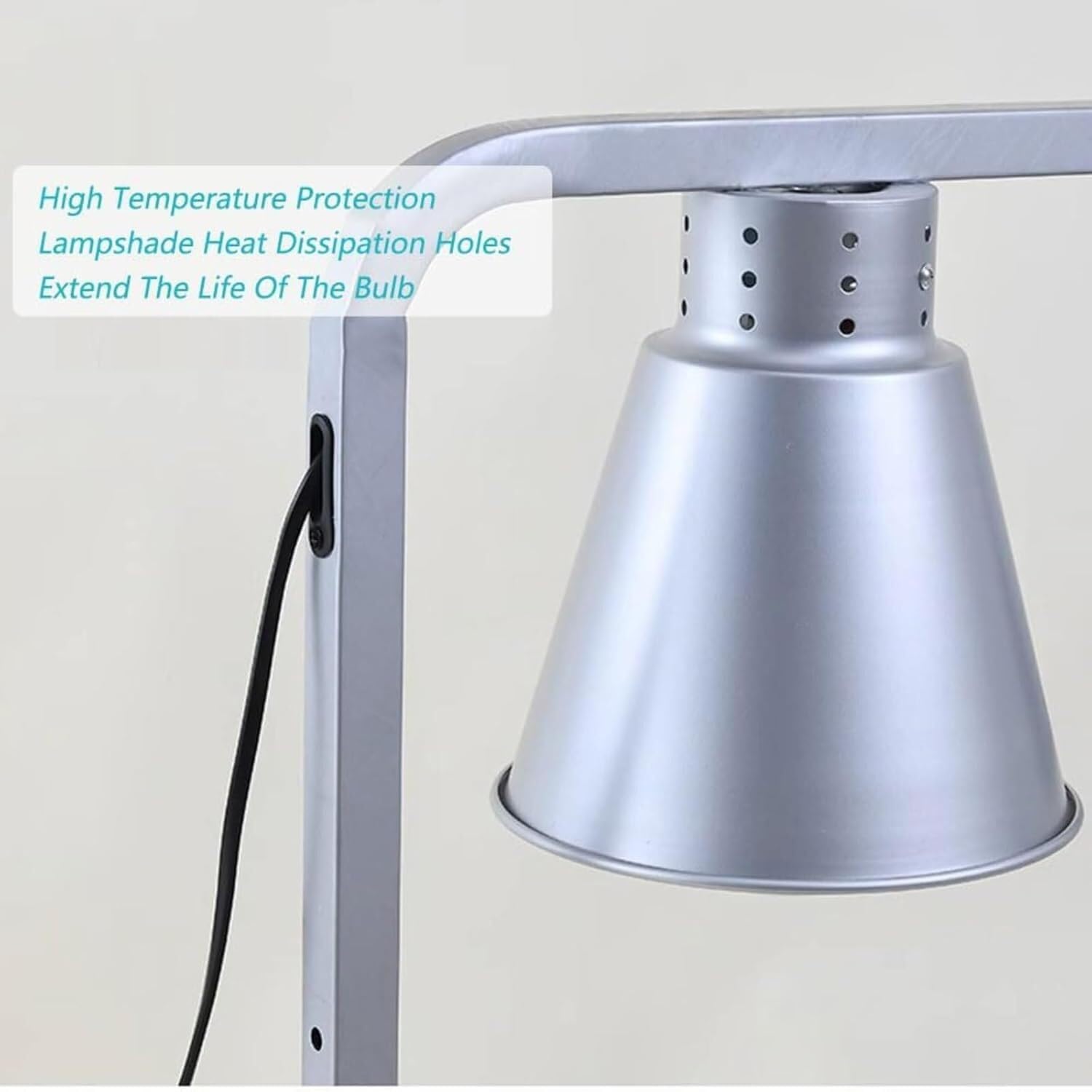 Lampy do podgrzewania potraw w bufetach Przenośna lampa grzewcza z podwójną głowicą do podgrzewania żywności do stołówki kuchennej w restauracji(Rose Gold)
