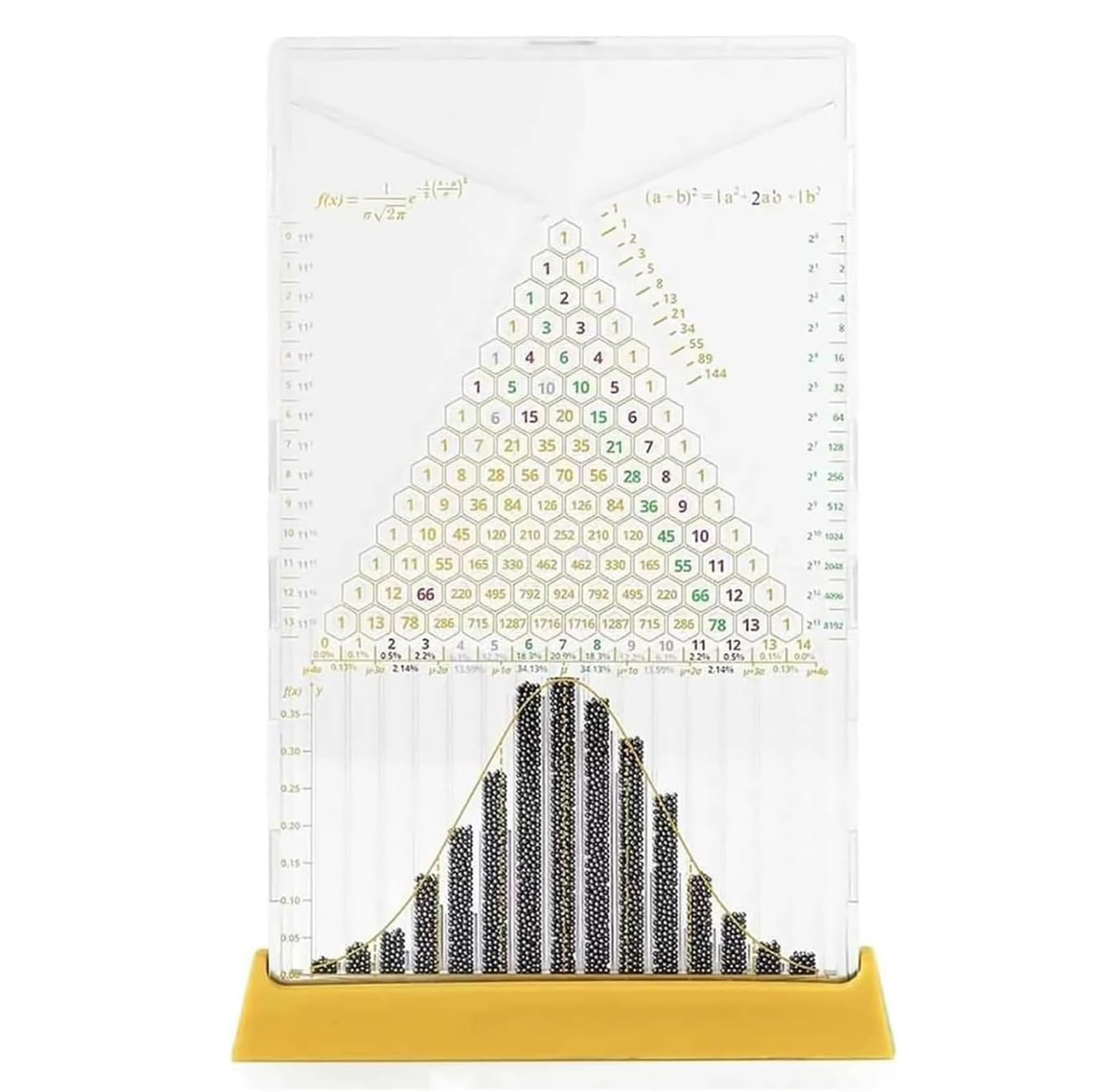 Adtzpc Galton Board Probability Demonstrator Model, Physics Lab Teaching Tool with Bell Curve, Effective Statistical Law Demonstration, for Physical School Laboratory Teaching
