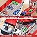 Carrier Truck Race Track Kids Toys, Foldable 3 Layer Toddler Track Playset, Toy Truck Transport Car Carrier & 8 Race Cars, Truck Car Toddlers Toys Xmas Gifts for Age 3 4 5 6+ Years Old Boys Girls