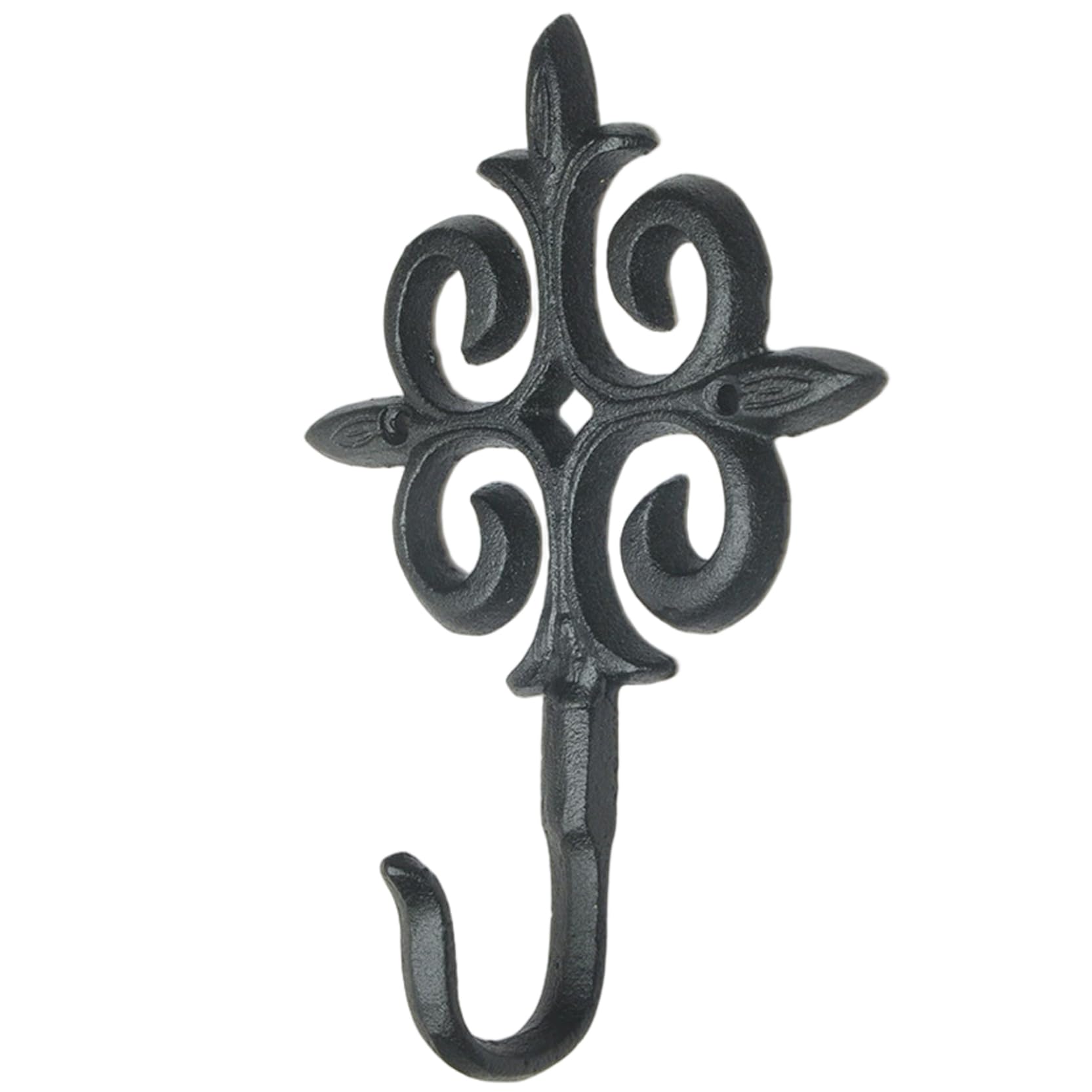 Licsaliwe Vintage Cast Iron Decorative Coat Hooks – Heavy Duty Rust-Resistant Towel Hook with Screws for Entryway Bathroom Bedroom