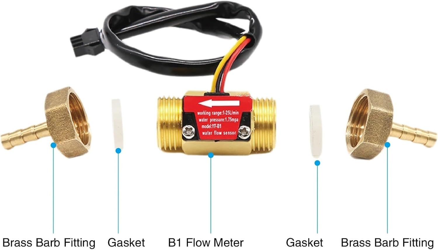 B1 brass water flow sensor(B1-6mm)