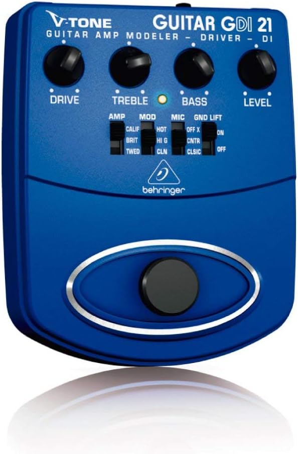 Behringer GDI21 Guitar Amp Modeler/Direct Recording Preamp/DI Box