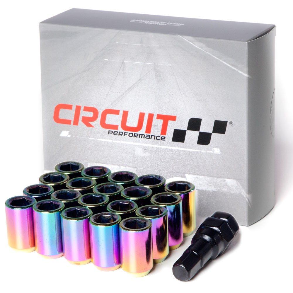 Circuit Performance Tuner Key Acorn Lug Nuts Neo-Chrome 12x1.25 Forged Steel (20pc + Tool)