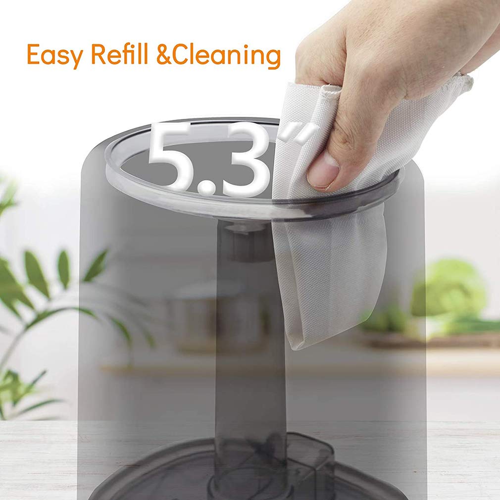ZKHD Humidificador 3.5L, Niebla fría, humidificador ultrasónico, difusor de Aroma, humidificador de Aire, Relleno Superior, Apagado automático, Salida Ajustable