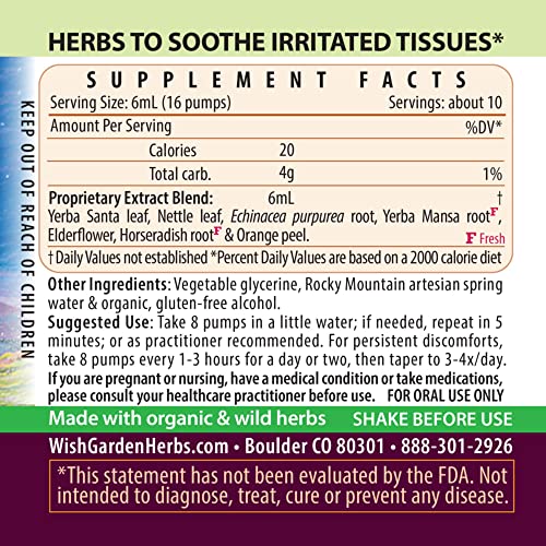Wishgarden Herbs Kick-Ass Allergy - All-Natural Non-Drowsy Herbal Allergy Supplement With Nettle Leaf, Echinacea, And Yerba Santa, Supports Healthy Histamine Response To Seasonal Irritants, 2Oz #TOP1