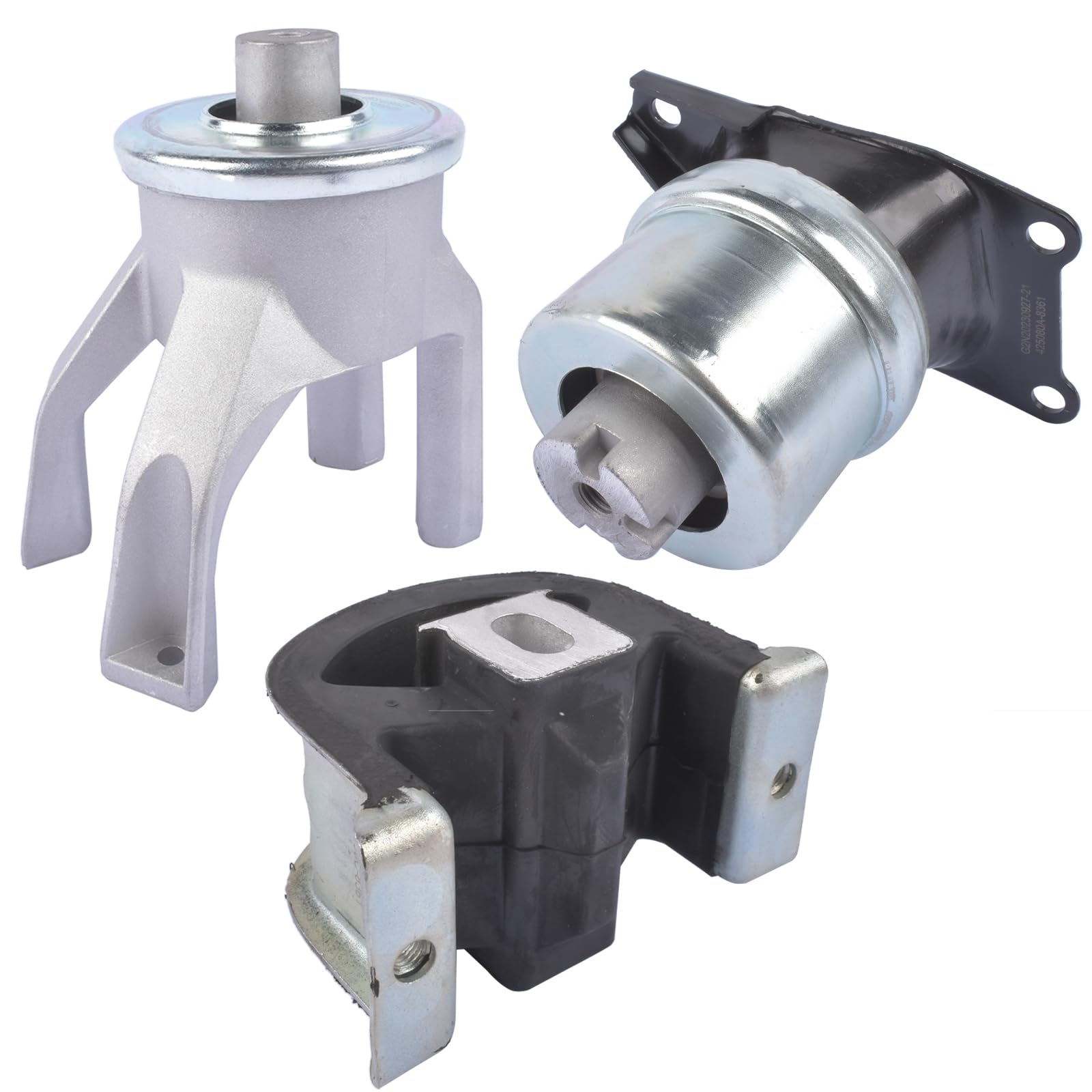 3 cojinetes de motor delantero derecho trasero compatible con Mul-tivan T5 T6 1.9 2.0 2.5 TDI y TSI 7H0199256E 7H0199256