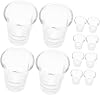 24 Pcs Glass Communion Cups Set Small Ritual Glasses for Church Services Compatible with Standard Trays Easy to Clean and Dignified Design for Religious Ceremonies