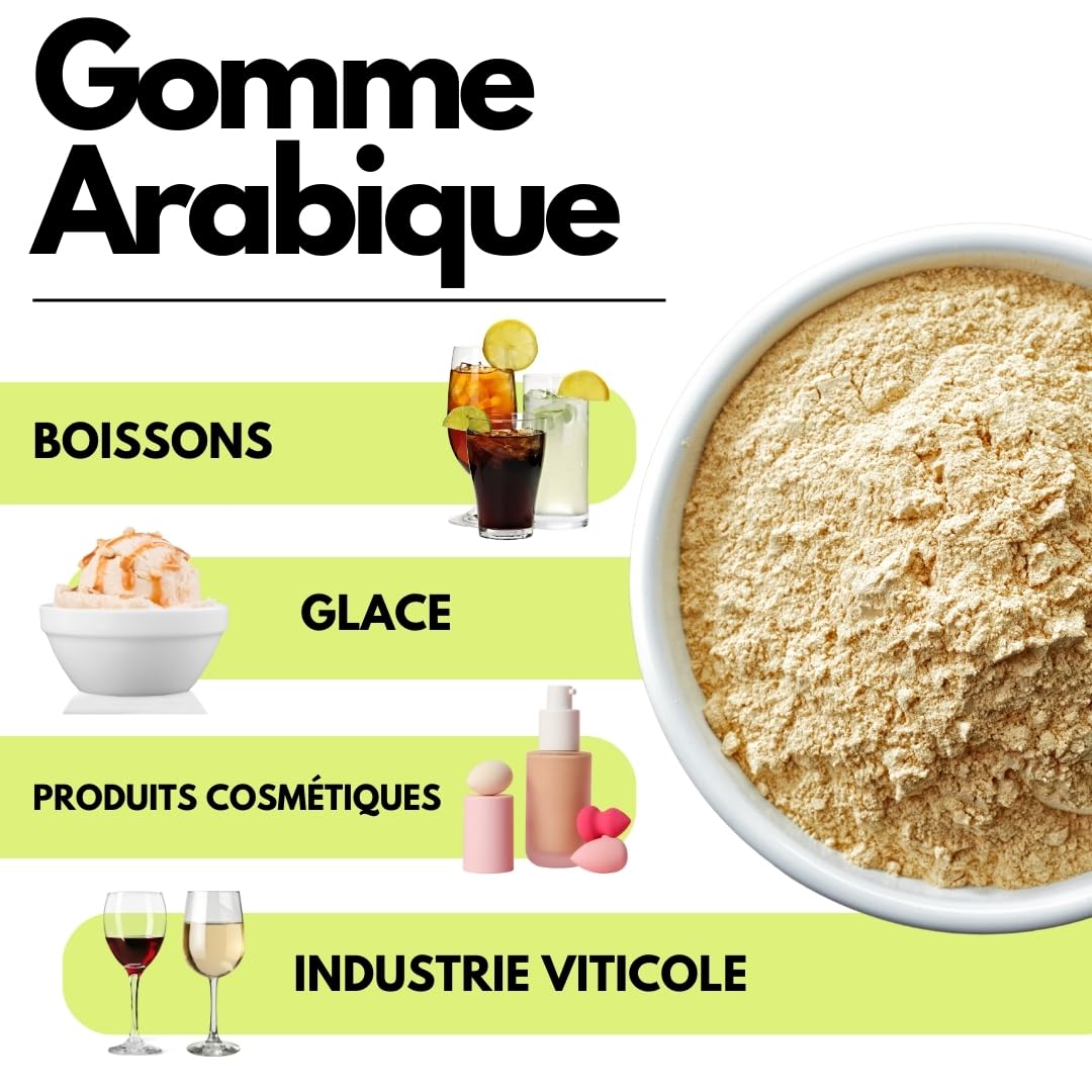 Saporepuro Gomme Arabique en poudre 1000 gr - 125 gr - 50 gr