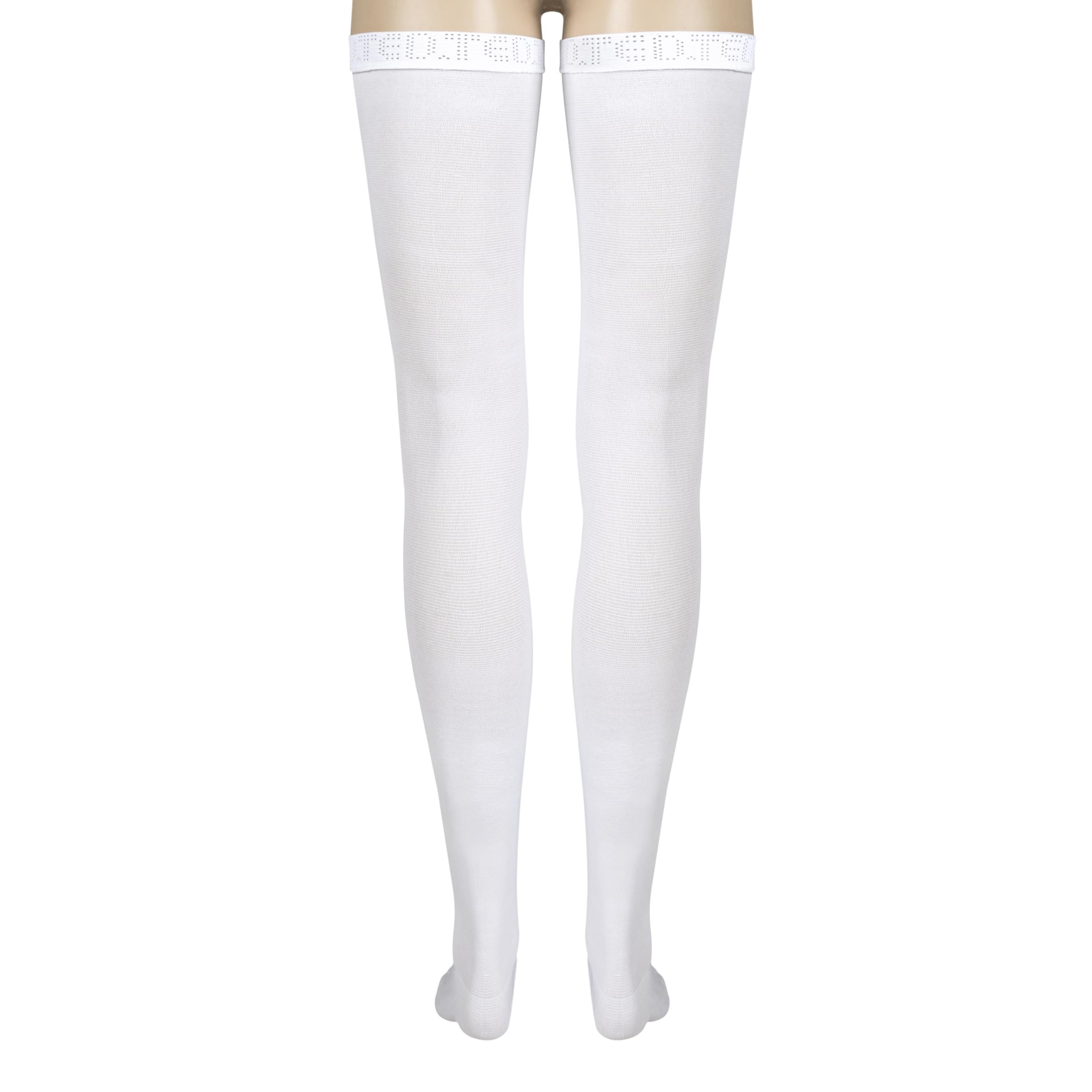 Cardinal Health T.E.D. Anti-Embolism Stockings, Thigh Length, Large Short Size G, Medical Grade Material, White, Single Use, Model 3634LF-image-5