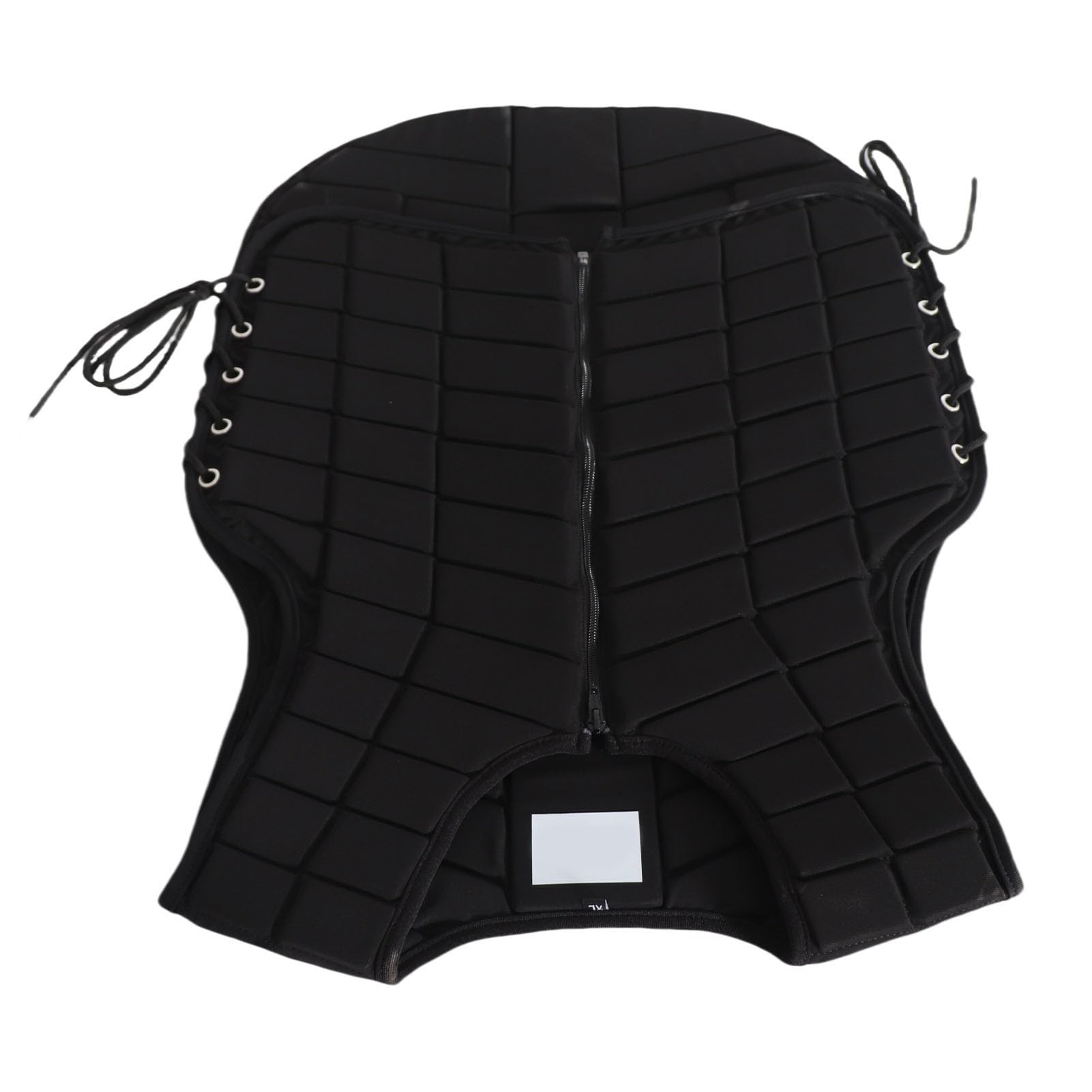 Sxhlseller Chaleco de Equitación para Adultos |Protector de Cuerpo Ecuestre Protector con Cierre de Cremallera, Acolchado Extendido para Absorción de Impactos, Lazos Laterales Ajustables, Poliéster
