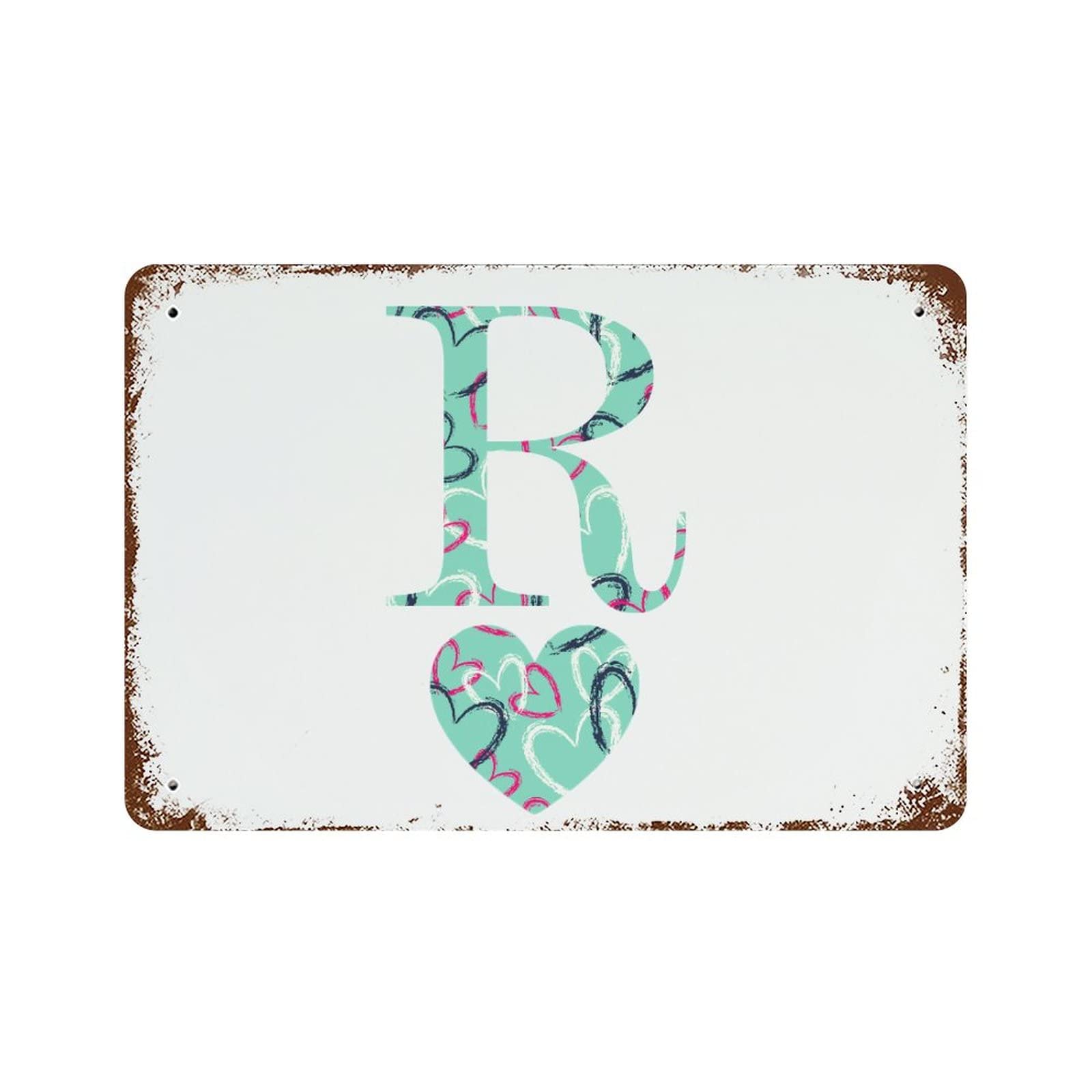 Panneau de rue vintage cœur R pour créer une ambiance bistrot romantique dans votre cuisine