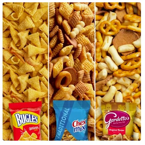 Sweet Savora Bugles Chex Mix Gardetto's Family Favorites Variety Pack, Snack Bags, 40 ct