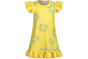 HenzWorld Little Girls Disgust Joy Costume for 7-8 Years Halloween Dress