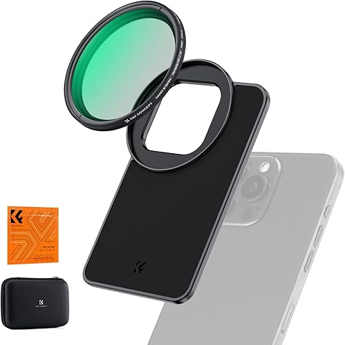 Miniatura 7 de K&F Concept 6.1 pulgadas Adaptador de Montura Magnético para Filtro de Lente con Filtro Variable ND2-32 de 67mm Compatible con iPhone, Compatible